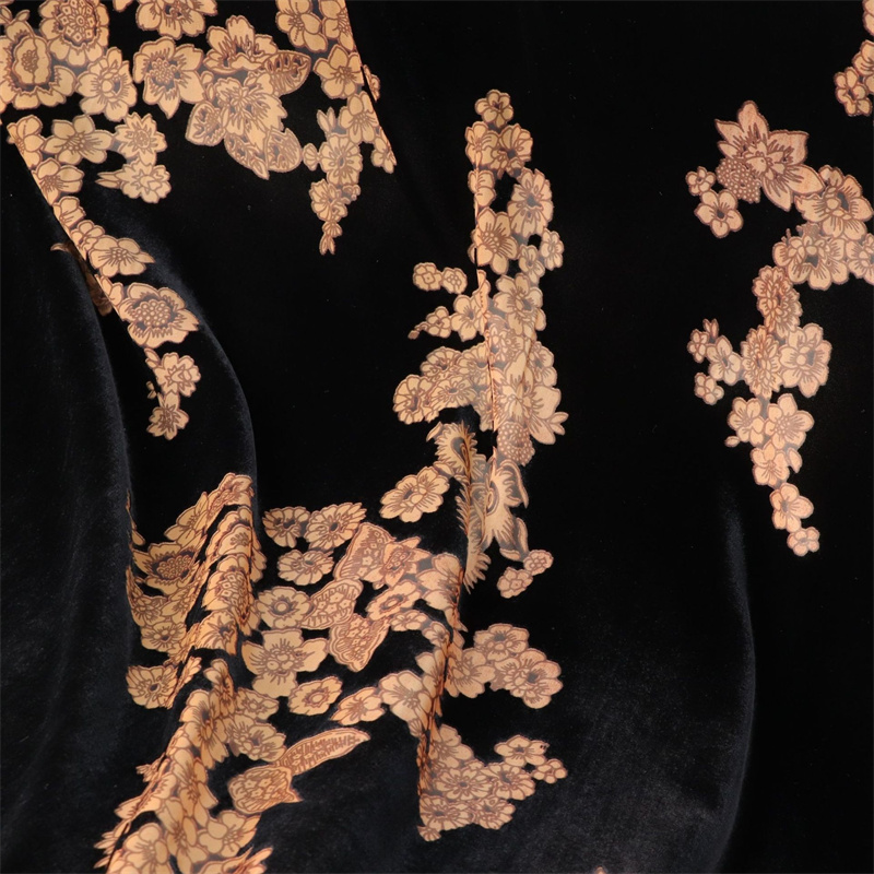 Wide 140cm Woven Velvet Burnou - Velvet Fabric Embroidery 评论和价格