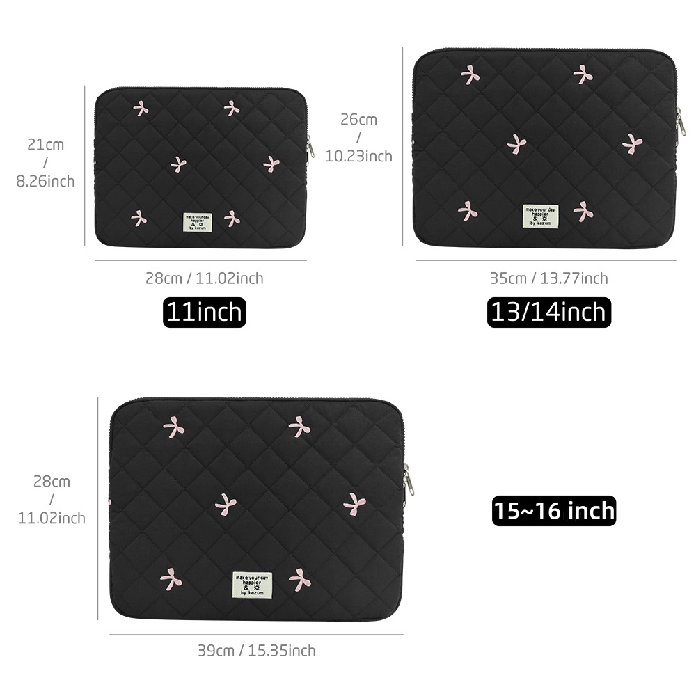 Bow Embroidery Laptop Sleeve C - Embroidery Journal Book 评论和价格