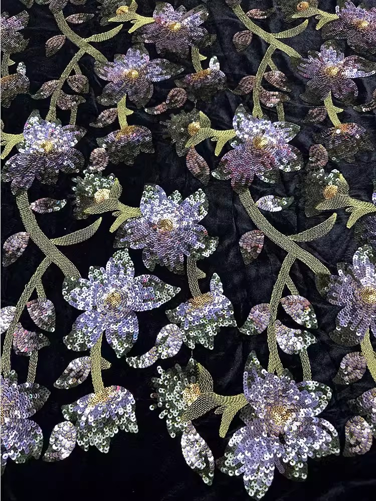 1yard Retro velvet tela Handcr - Velvet Fabric Embroidery 评论和价格